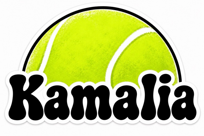 Team Personalized Tennis Locker Magnets | Cutouts Custom Names Digital