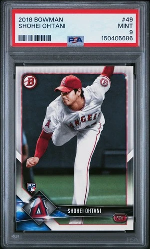 2018 Bowman Shohei Ohtani #49 Rookie Card PSA 9 Mint RC 5686