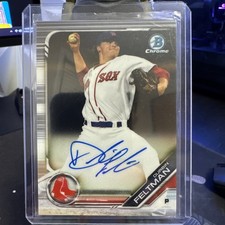 2019 Bowman Chrome Durbin Feltman Prospects Auto #CPA-DF Red Sox