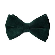 Bow Ties for Men, Pre-Tied Men  s Bow Ties, Velvet Bow Ties for Men Dark Green