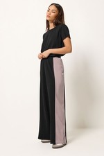Image of PixieGirl Petite Women's Side Panel Wide Leg Trousers