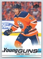 2019-20 Upper Deck #232 Gaetan Haas Young Guns RC (ref 221954)