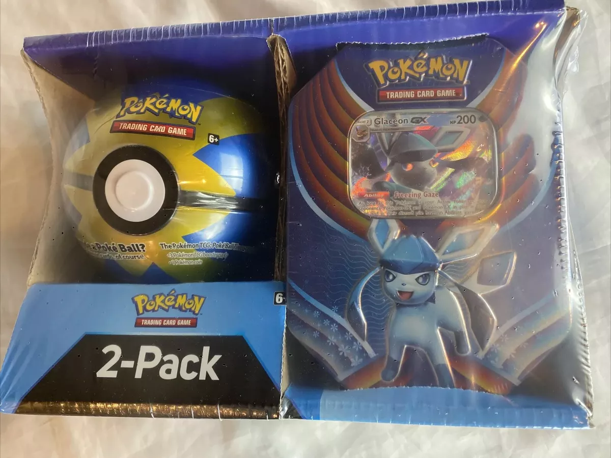 Pokémon TCG: Evolution Celebration Tin (Leafeon-GX) and 1 of 6