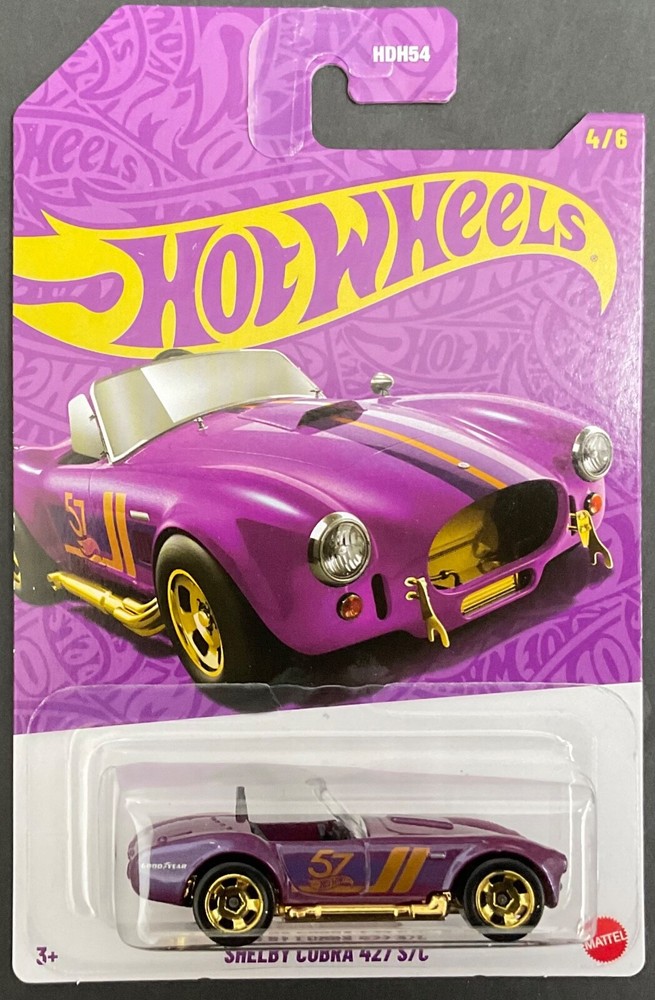 Hot Wheels Shelby Cobra 427 SC Purple 57th Anniversary with Display Box  
