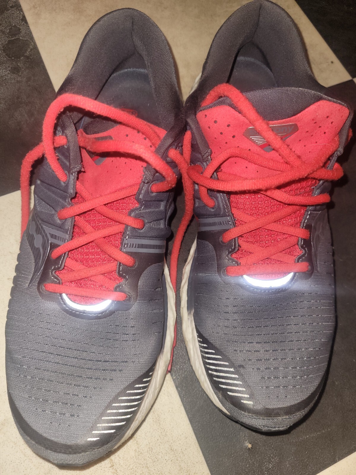 SAOLA Saucony Power Run suola in schiuma scarpe grigie da uomo taglia 11 5