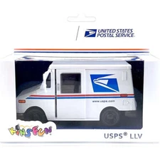 USPS Mail Delivery Truck 1:36 Scale Diecast Model White by Kinsmart