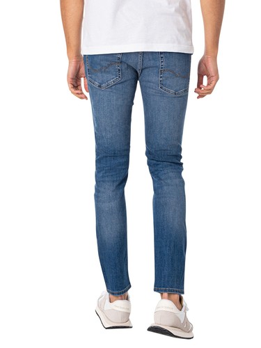 Jack & Jones de los hombres Liam Original 005 Skinny Jeans, Azul - Imagen 3 de 5