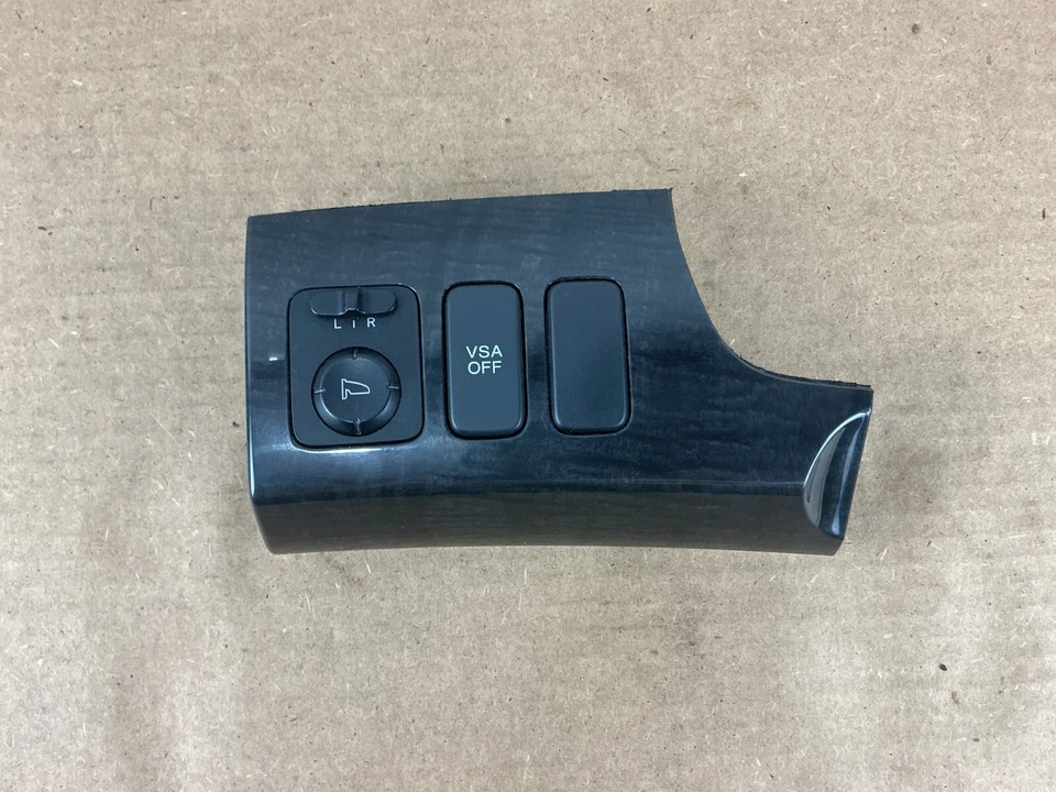 Interruptor de control del espejo retrovisor delantero izquierdo Acura MDX 2007-2013 con moldura de moldura OEM Foto 3 de 4