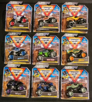 Monster Jam Champion Collection W/ Card Complete Set 9 Trucks