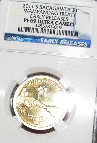 BU Sacagawea 2011 S Mint NGC graded PF 69 Ultra Cameo Sc'l Label Native American - Picture 4 of 4