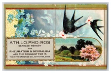 Quack Medicine Victorian Trading Card ~ NEW HAVEN CONNECTICUT Folding