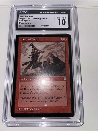 Magic The Gathering Heat of Battle Stronghold Uncommon CGC Gem Mint 10 TCG Card - Picture 19 of 21