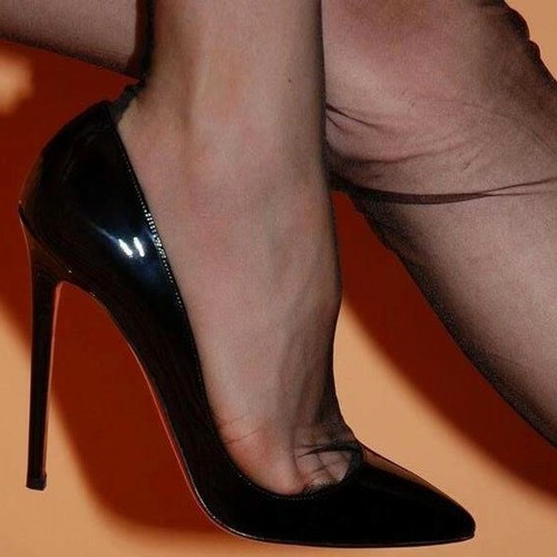 GUESS Originali Decollete PANNY Sera a Punta in Vernice Nere Tacco 10,5 cm  -35 | eBay