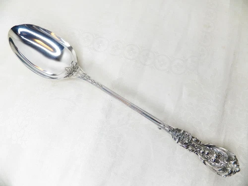 REED & BARTON FRANCIS 1ST STERLING SILVER STUFFING/PLATTER SPOON 13 7/8" NO MONO