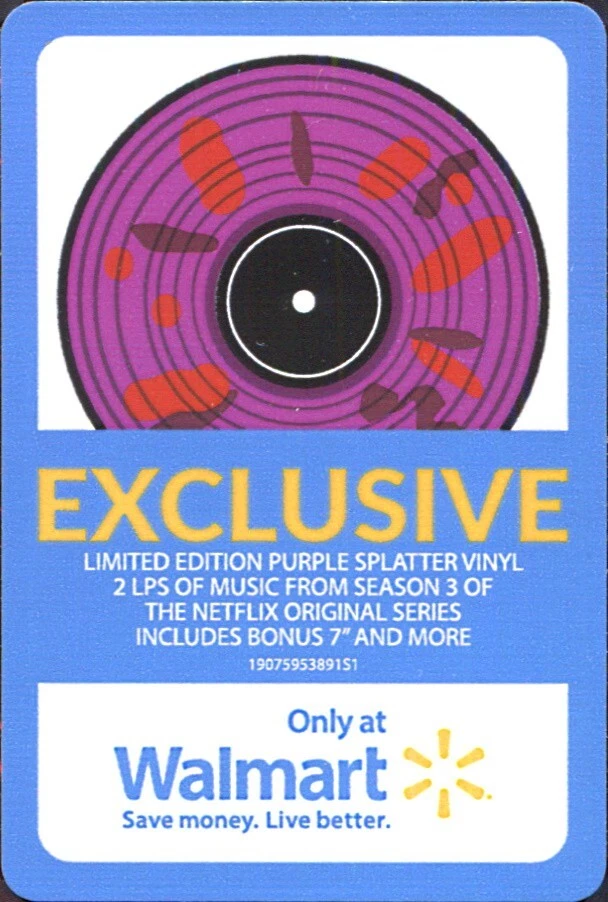 PURPLE VINYL----  STRANGER THINGS Soundtrack from Season 3 WALMART 2LP SET  1101 - Image 3 of 4