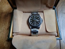 Rolex Explorer 16570 1997 black dial box wallet all papers mens watch 