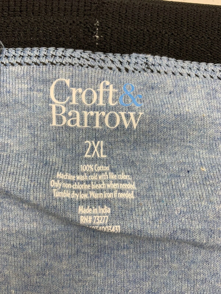 Paquete de 3 calzoncillos boxer azules Croft & Barrow para hombre talla 2XL Foto 4 de 4