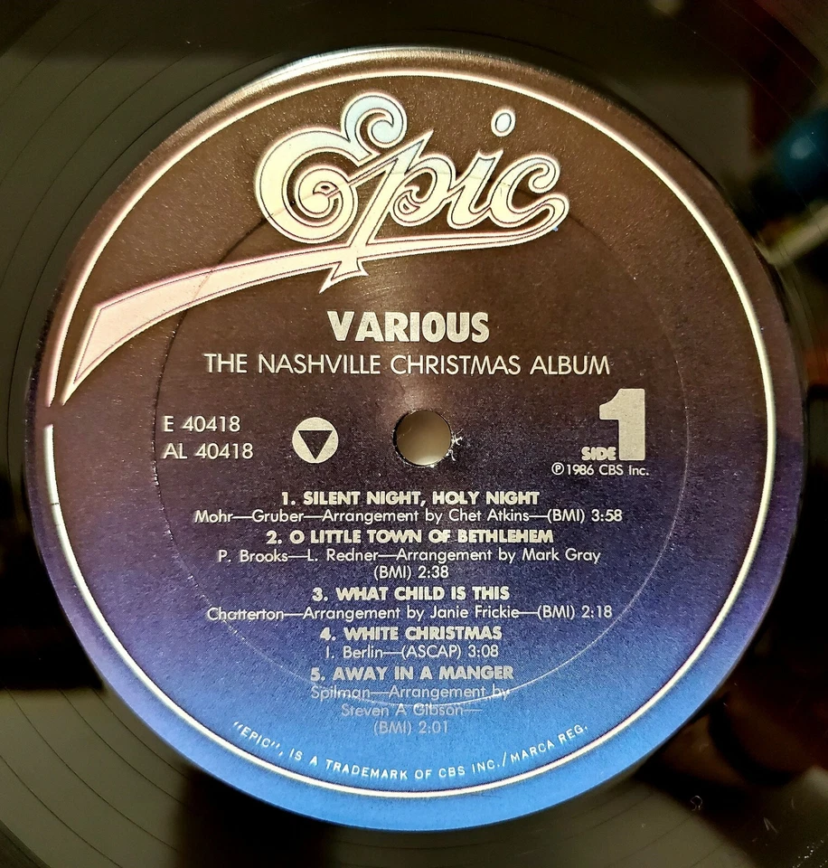 Рождественский альбом The Nashville 1986 почти как новый - Вилли Нельсон Джордж Джонс Мерл Хаггард - Изображение 4 из 4