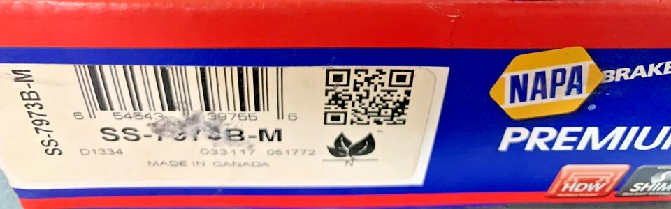 Pastillas de freno semimetálicas caja abierta NAPA Premium SS7973BM F250 F350 F450 Foto 3 de 3