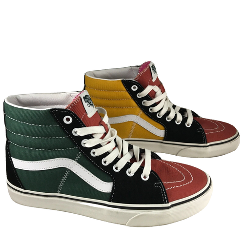 VANS SK8-Hi Varsity Multicolor Blanc De Blanc Sneakers Shoe Women 10 | eBay