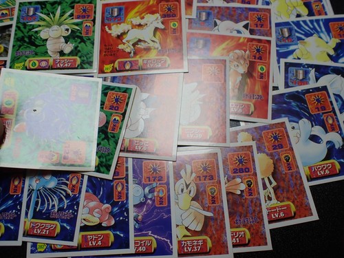 Pokemon Card Amada Sticker Non Holo x60 Nidoking Nidoqueen Rapidash etc #4616 - Picture 3 of 10