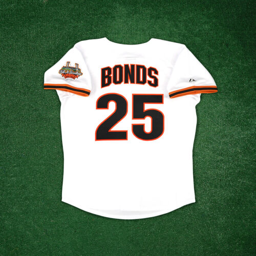 Barry Bonds 1999 San Francisco Giants Cooperstown Men's Home White Jersey - Picture 1 of 9