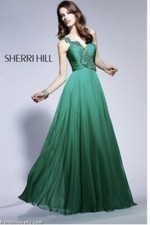 Sherri Hill Prom/Pageant Dress - Emerald Green - Size 4