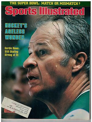Jan 21 1980 issue of Sports Illustrated Gordie Howe still playing at age 51