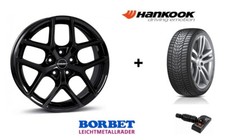 Winterräder Tesla Model Y 19 Zoll BORBET Y BLACK + Hankook W330 + BLE RDKS NEU