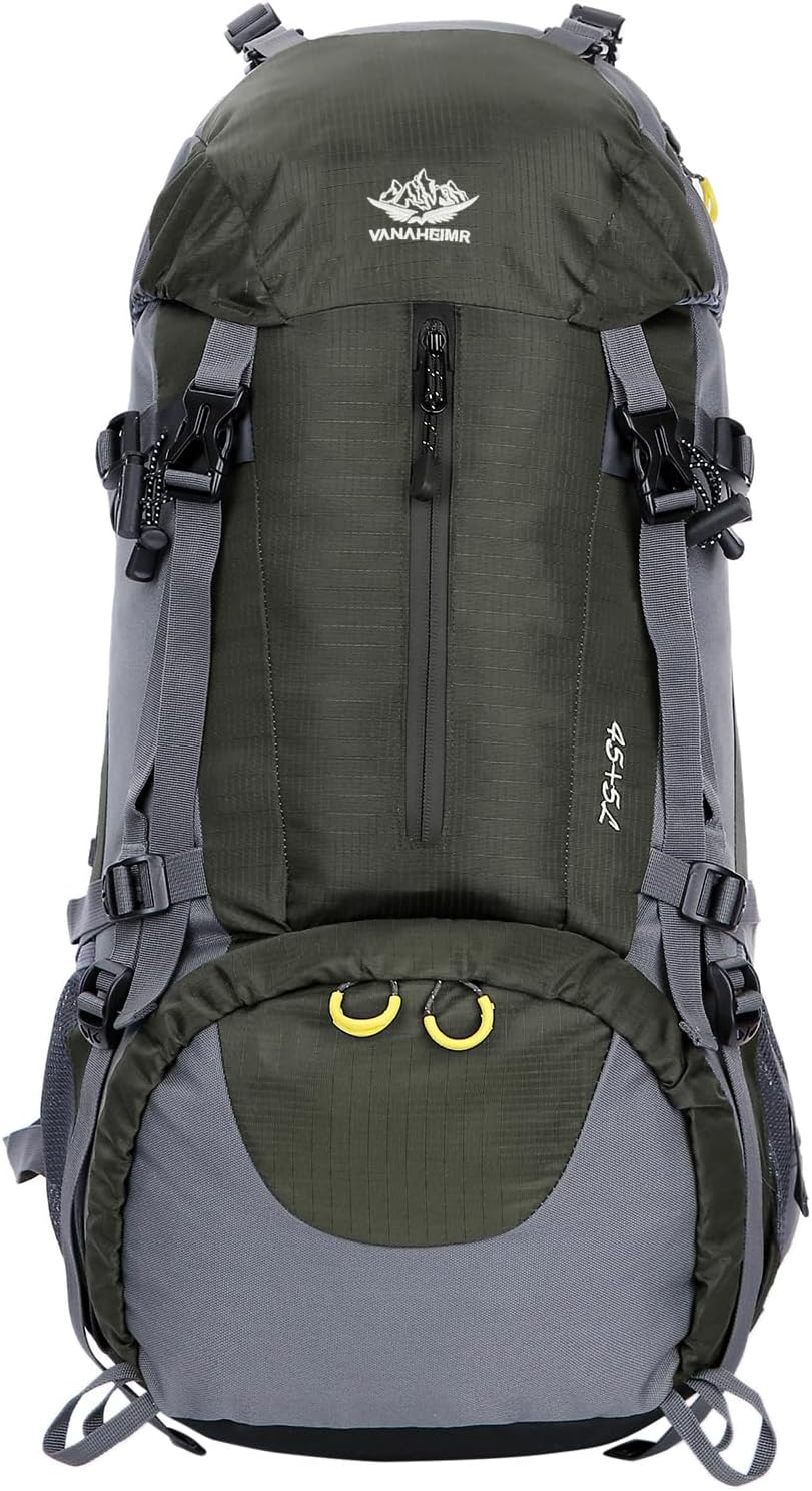 50L(45+5) Waterproof Hiking Backpack - Outdoor Sport Daypack with Rain Cover