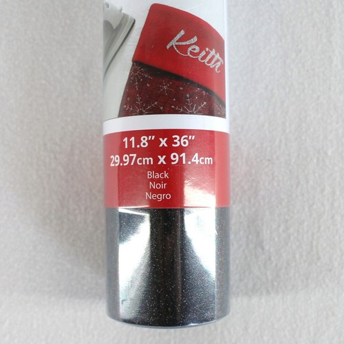 Siser Glittler Heat Transfer Vinyl Black 11.8" x 36" Roll Iron On HTV - Picture 3 of 4