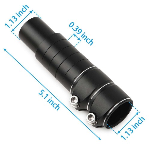 Manillar de bicicleta de montaña horquilla delantera vástago elevador extensor extensión adaptador frontal - Imagen 2 de 10