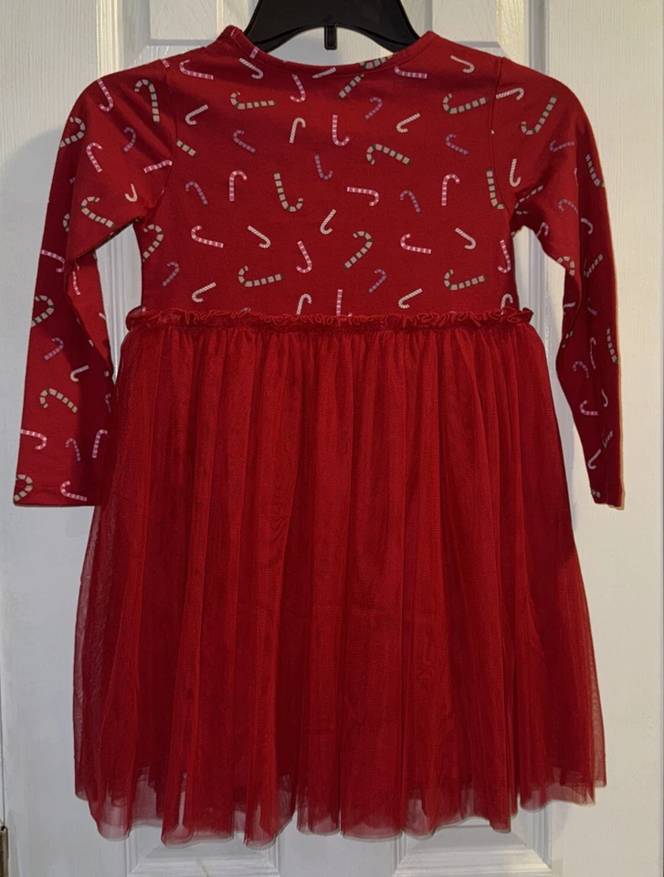 Vestido de Navidad Okie Dokie Talla 6 Bastón de Caramelo Rojo Foto 2 de 4