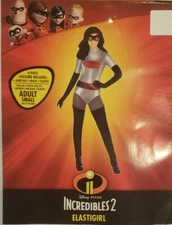 Women's Disney Pixar Incredibles 2 Elastigirl 4 Pc Halloween Costume S,M,XL