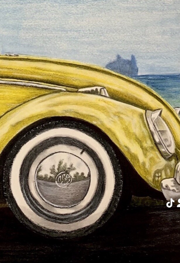 Buggy On The Beach Signed Artprint | eBay
