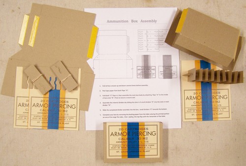 ST. LOUIS ORD CAL. .30 M2 ARMOR PIERCING WWII NEW REPLICA 20 ROUND AMMO BOXES - Picture 7 of 10