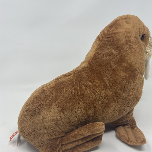 Wild Republic Plush Walrus with Tusks 12” Brown Stuffed Animal Toy - Picture 12 of 23
