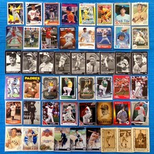 50x Hall Of Fame Baseball Card Lot Vintage Modern Mixed MLB HOF Ex Cond Sleeved
