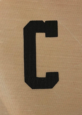 2023-present Philadelphia Flyers white away jersey captain C patch 3'' Couturier