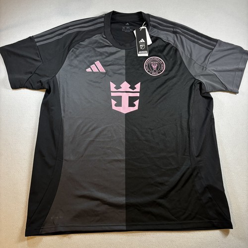 NWT Adidas Inter Miami MLS Soccer Jersey Black Pink Major League Soccer Mens XXL