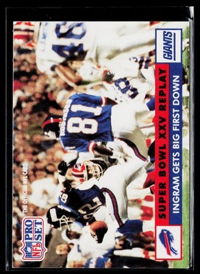 1991 Pro Set Ingram Gets Big First Down SBXXV #50