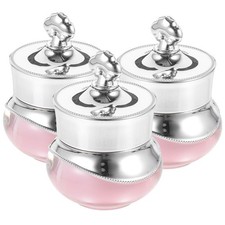  3pcs Empty Cream Jars Refillable Cream Bottles Travel Cream Jars Cream