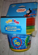 Vintage Thomas Friends The First Years Take Toss Bowls with Lids 10 oz. 9 M