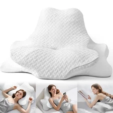 DIIKEN Cervical Neck PillowsReading Pillow for Bed Rest Lying,Book Leaning We...