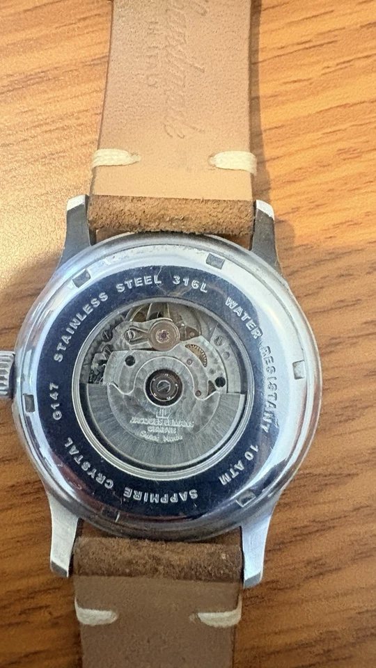 Relógio automático masculino Jaques LeMans Geneve fabricado na Suíça » - Imagem 4 de 4