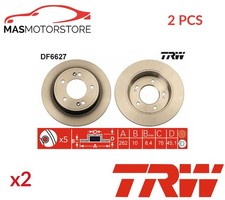 BREMSSCHEIBEN SATZ PAAR HINTEN TRW DF6627 2PCS P FÜR KIA CEE'D,PRO CEE´D,CEE`D