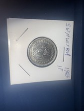 Switzerland  Franc  1943 KM-24  In AU