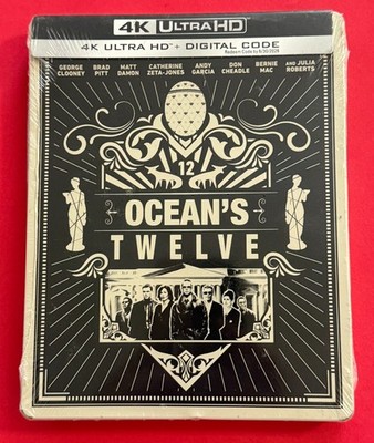Ocean's Twelve 4K Limited Edition Steelbook (New) Minor dents Code exp. 6/30/26