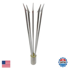 Scuba Choice Spearfishing 6" Stainless Steel 5-Prong Paralyzer Tip w/Barbs