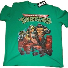 Monster Factory Teenhench Mutant Ninja Turtles Tshirt Green New,Size M Oversized